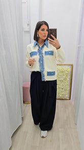 CARDIGAN DENIM ART.69105